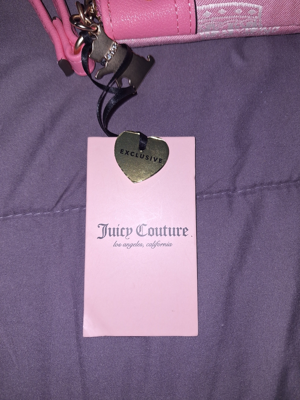 Juicy Couture Pink Signature Wristlet Wallet - Picture 2 of 5